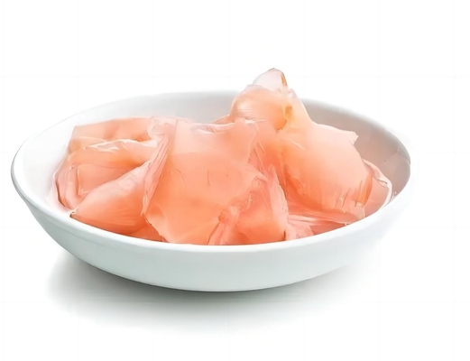 Gừng ngâm tươi cay ngọt kiểu Nhật cắt lát và dải cho sản phẩm Sushi