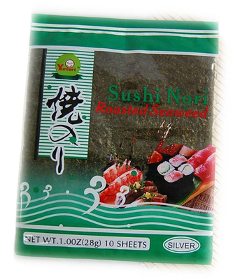 28g rong biển Kosher Yaki Nori 10 tờ kèm giấy gói nguyên bản