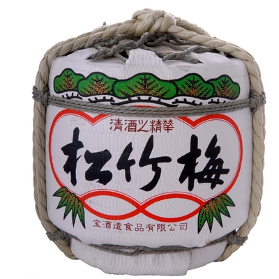 Rượu Sake 300ml Rượu gạo Nhật Bản Dễ thương Thùng nhỏ Chất lỏng số lượng lớn