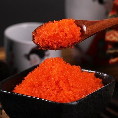 Masago Tobiko Capelin Cá Roe sushi trứng cá chuồn Capelin đông lạnh