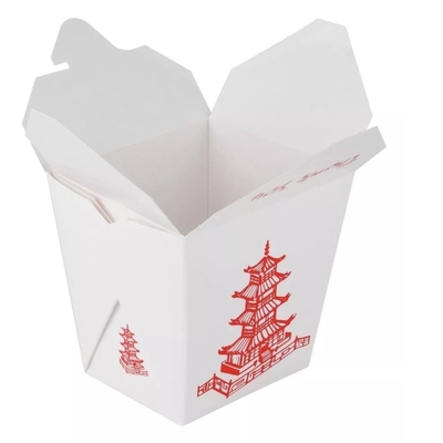 Hộp giấy đựng thức ăn hình chữ nhật dùng một lần Hộp giấy cứng Kraft Hộp đựng mì thực phẩm