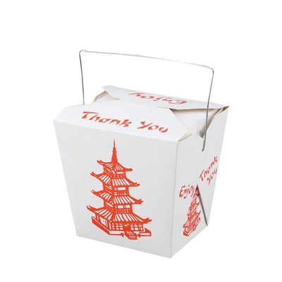 Hộp giấy đựng thức ăn hình chữ nhật dùng một lần Hộp giấy cứng Kraft Hộp đựng mì thực phẩm