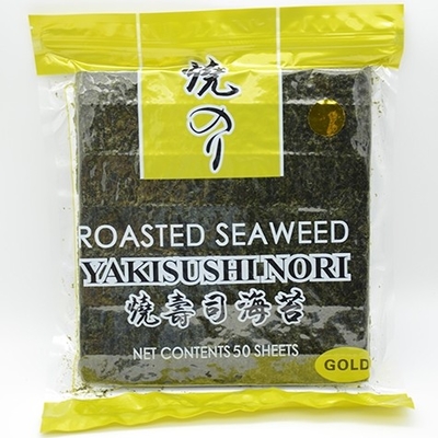 Yaki Nori Rong Biển Nướng Vàng Giòn 50 Tờ Nori Algae