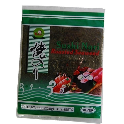 28g rong biển Kosher Yaki Nori 10 tờ kèm giấy gói nguyên bản