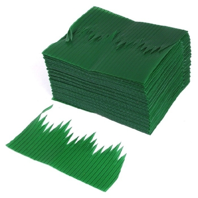 7,5cm Lá xanh Thực phẩm Dụng cụ phục vụ Trang trí Lá Sushi bằng nhựa