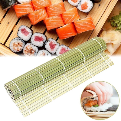 27 * 27cm Green Bamboo Sushi Rolling Mat Nhật Bản Sushi Roller