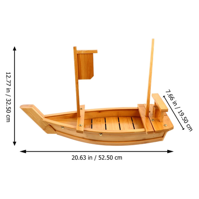Dụng cụ phục vụ món ăn bằng tre Sashimi Nhật Bản Thuyền Sushi 200cm