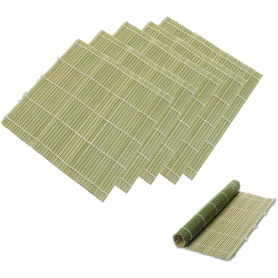 Green Natural 24cm 27cm Sushi Tre Rolling Mat chịu nhiệt