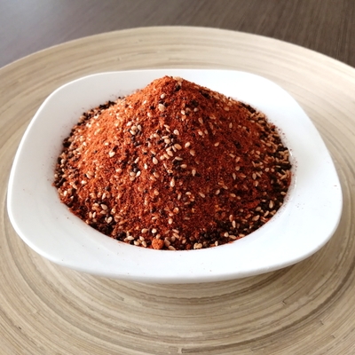 Sốt khô Togarashi Shichimi Ớt Hạt tiêu Gia vị gói chai 50g