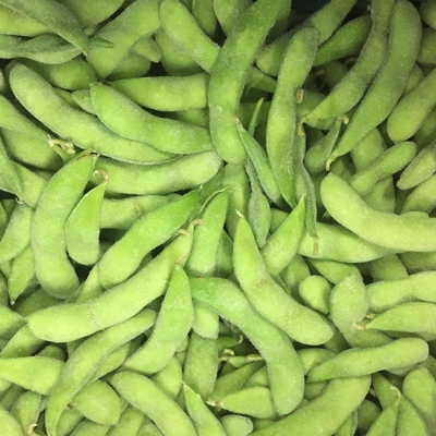 Chiều dài 4cm Vỏ Edamame đông lạnh IQF Toàn bộ Nhà máy Thực phẩm Dựa trên Hạng A